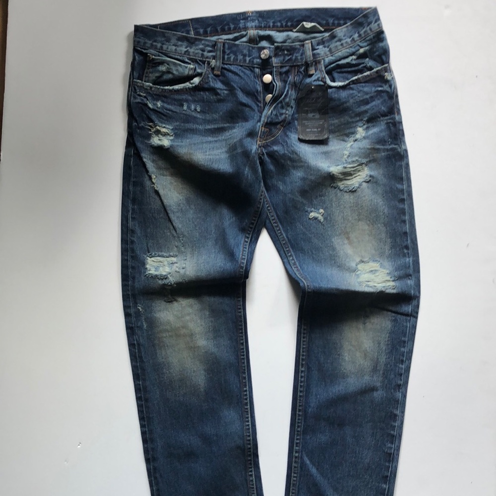 Salvage denim destroyed jeans